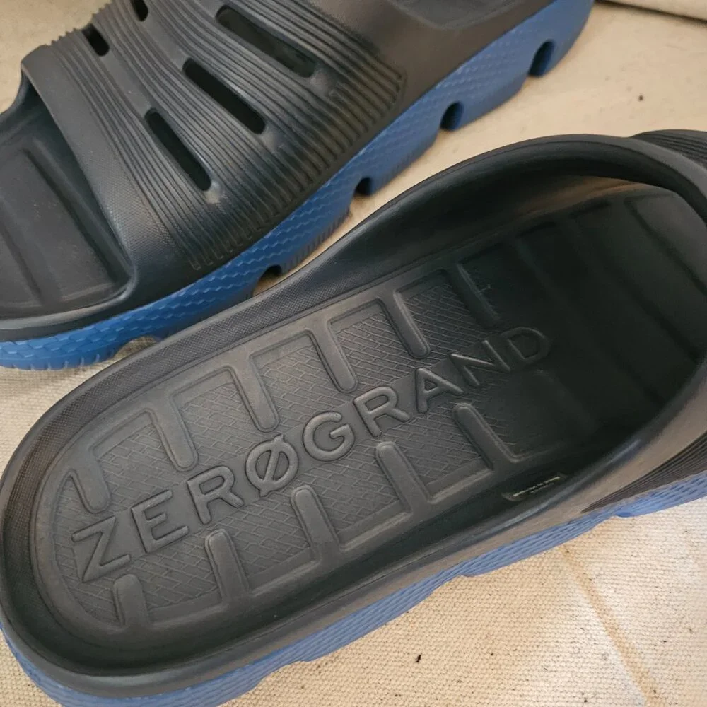 Men's Cole Haan ZeroGrand Blue Slides Sandals NEW in Box Shoes Sz 11 - Picture 2 of 7